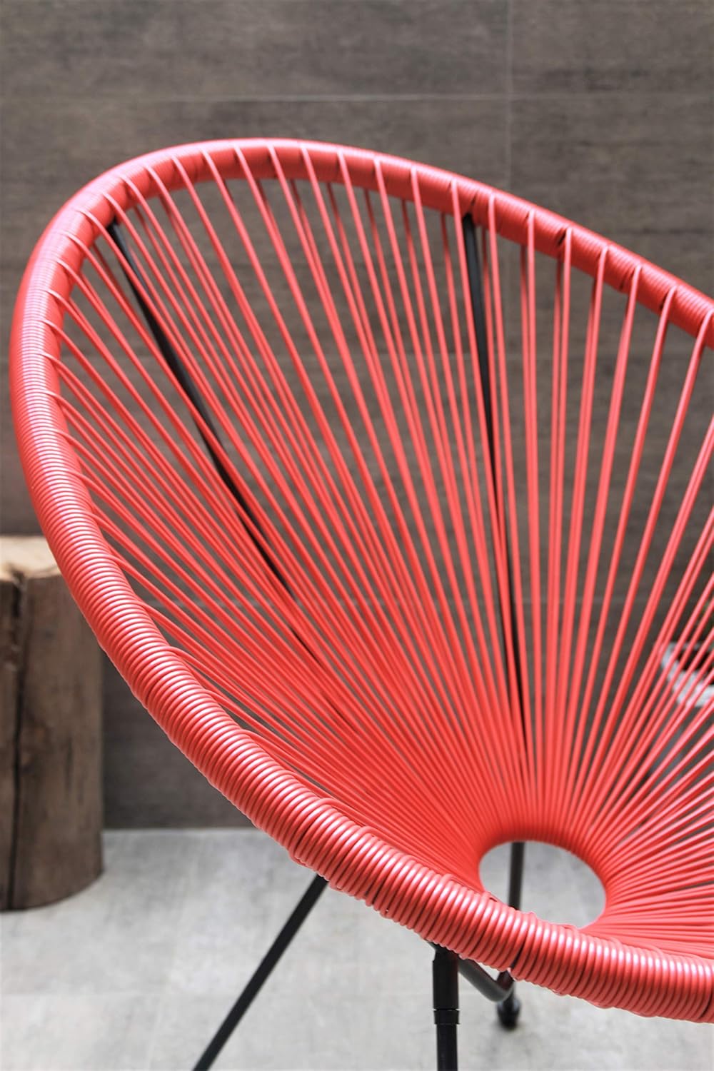 Patio Dining Chairs Set Of 2 Modern Outdoor Wicker Chair Pationate Acapulco Patio Balcony Chair Tomato Patio Lawn Garden