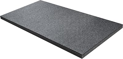 Shadow Foam Medium Sheet 1000x500mm 30mm Deep Black Yellow Cut & Peel Foam