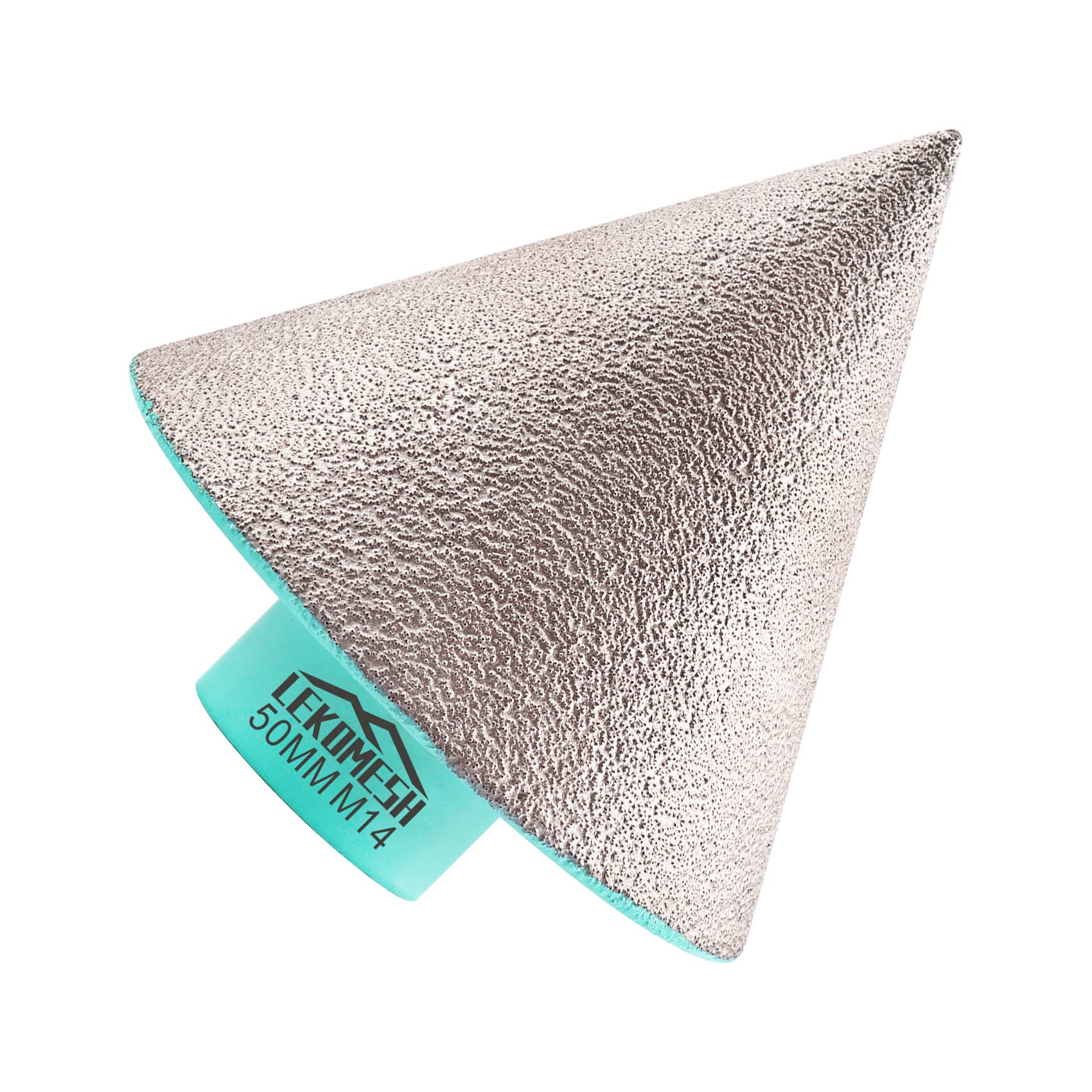 Diamond Cone Bit Tiling – Diamond Beveling Chamfer Bit 0–50mm, Tile Cone Cutter & Tile Cone Grinder for Chamfering Enlarging Holes in Porcelain, Ceramic, Marble, Granite, M14 Angle Grinder LEKOMESH