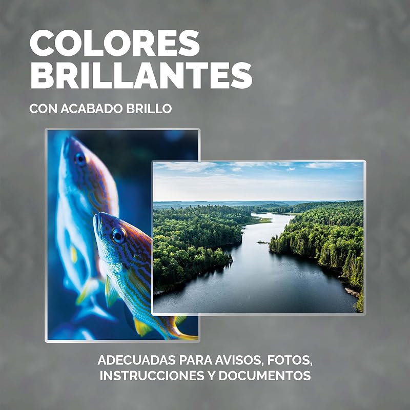 Pack Apex de 100 capas laminadoras A4, brilhante, formato A4, uso diário, capas plastificadoras ideais para publicidade, fotografias, criativos, certificados