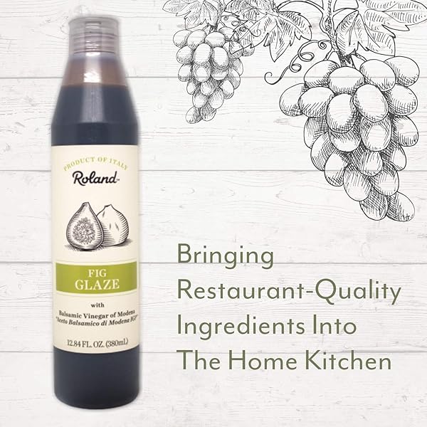 ROLAND FOODS FIG BALSAMIC VINEGAR GLAZE OF MODENA, SPECIALTY IMPORTED FOOD, 12.84-OUNCE