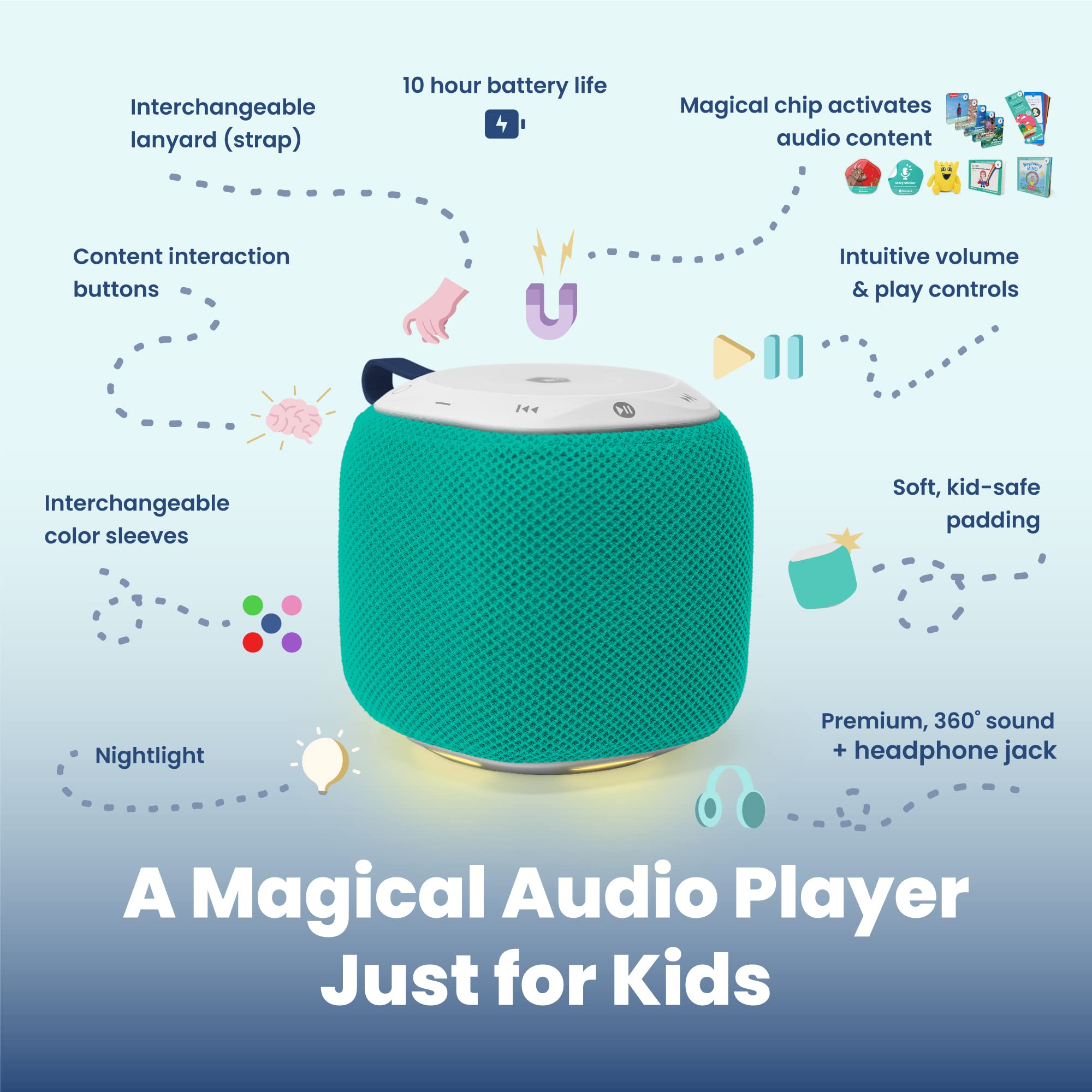 Storypod Music Craftie | Santa Claus | Audio Yarn Character for The Screen Free Audio Learning System for Preschoolers | Classics, Sing-a-Longs, Songs to Move to | Kids | Toddlers | Preschoolers