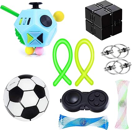 Amazon Com Lvoess Fidget Toys Set Stress And Anxiety Relief Sensory Fidget Cube 10 Pack For Kids And Adults Perfect For Birthday Party Favors School Classroom Rewards Toys Games Amazon Com Lvoess Fidget Toys Set Stress And Anxiety Relief Sensory Fidget Cube 10 Pack For Kids And Adults Perfect For Birthday Party Favors School Classroom Rewards Toys Games
