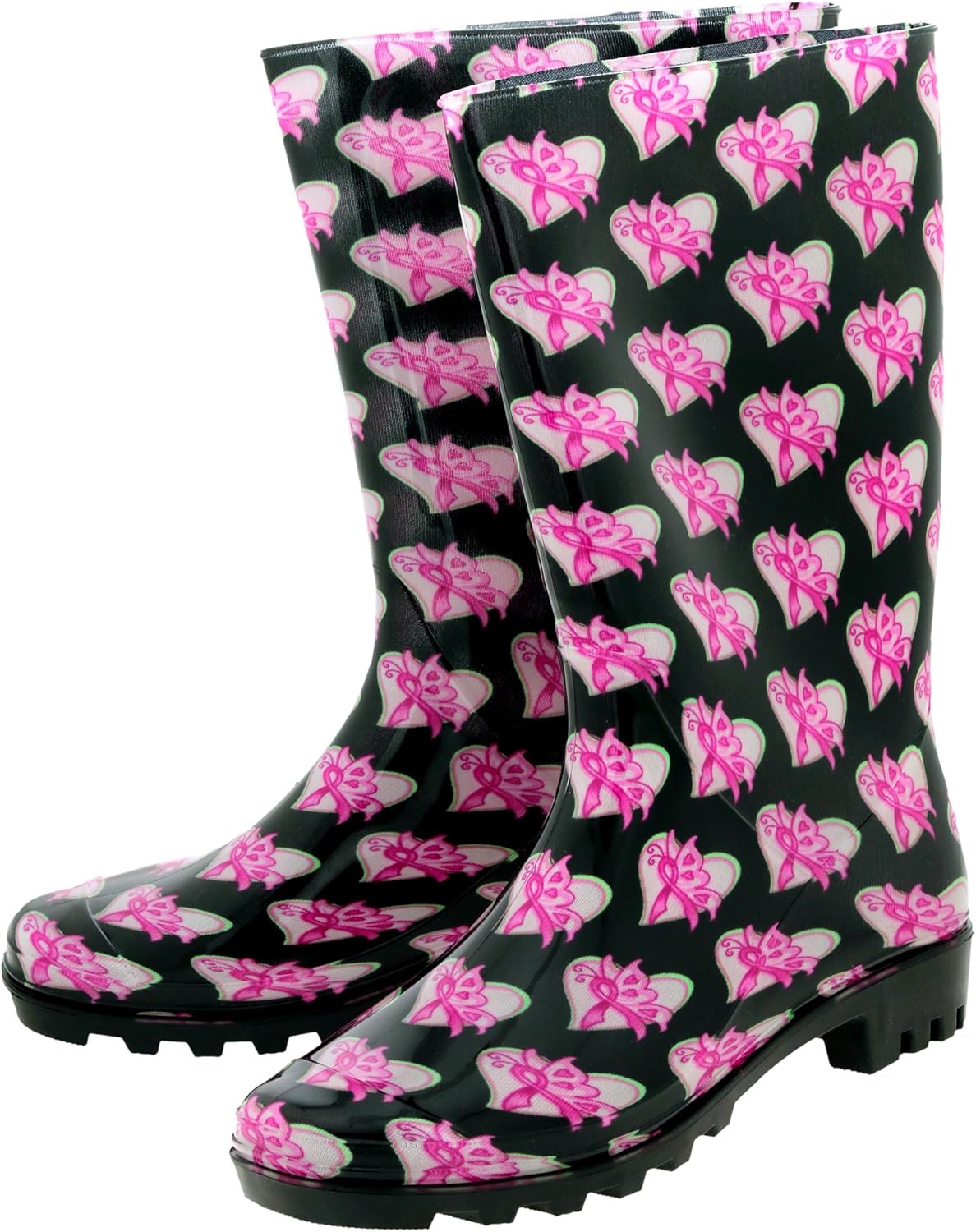 rain boots with ribbon
