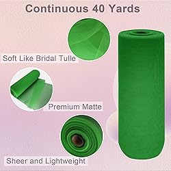 Green Tulle Fabric Roll Spool Bolt