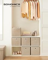 SONGMICS Storage Boxes Set of 6 30x30x30 cm Fabric Boxes with Handles view 2