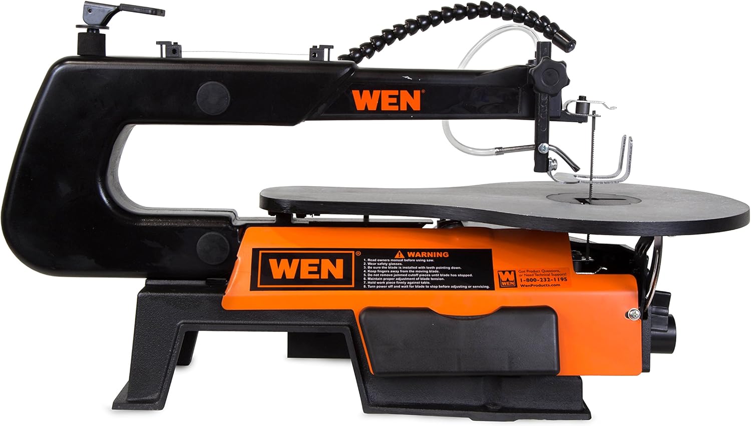 WEN 3921 16-inch Two-Direction Variable Speed Scroll Saw & 6502T 4.3-Amp 4 x 36 in. Belt and 6 in. Disc Sander with Cast Iron Base - - 