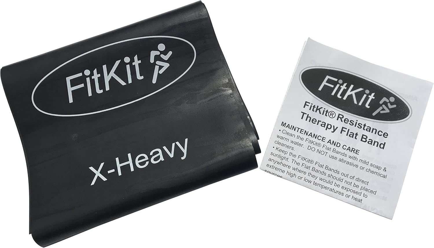 FitKit Resistance Exercise Band, 2M X-Heavy, Pilates, Yoga, Rehab, Stretching, Strength Training, 4. 2M Black, X-Heavy x1 - Image 3