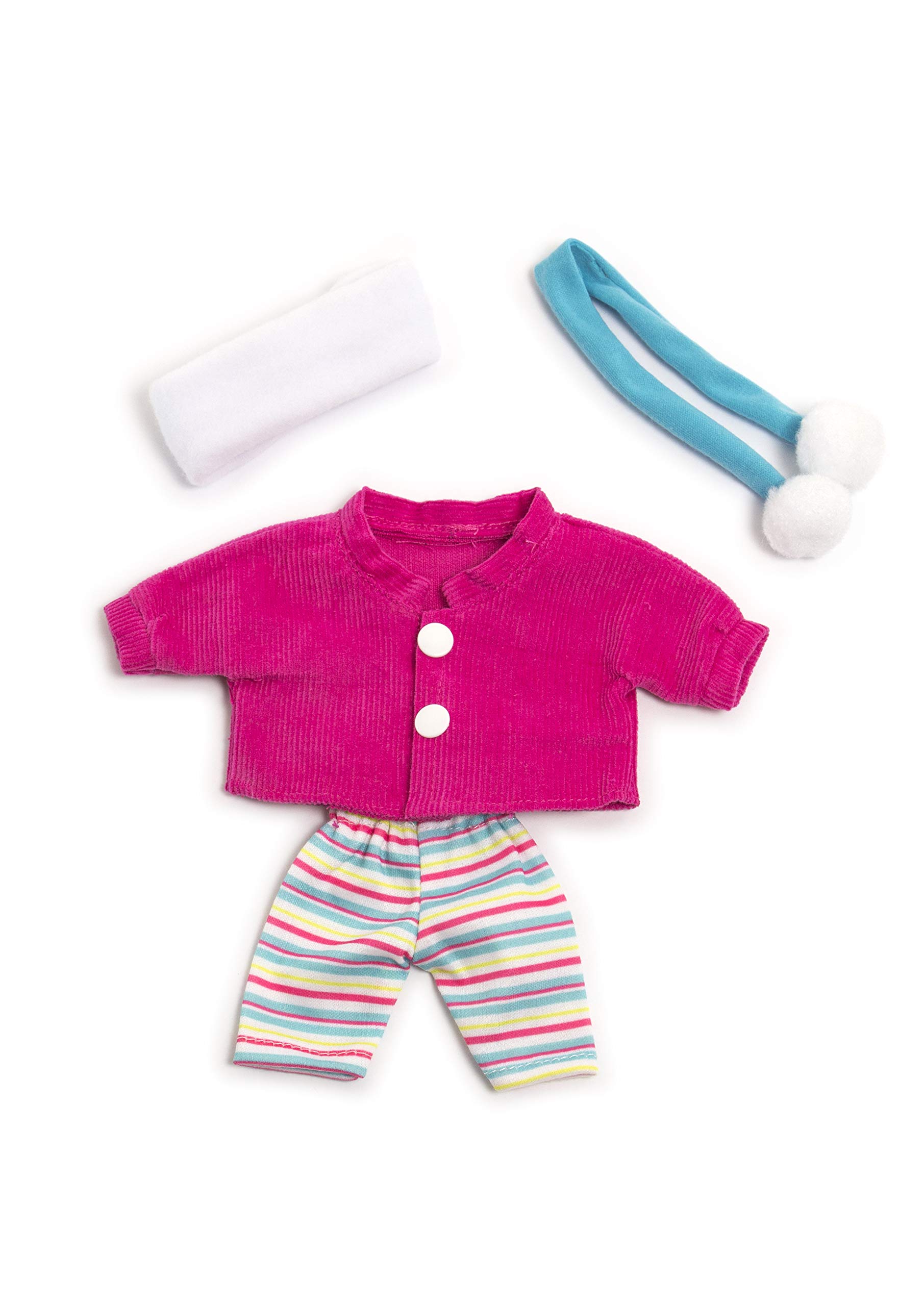 Miniland Cold Weather Jacket Set Clothes for 21 cm Dolls, Pink (31678)