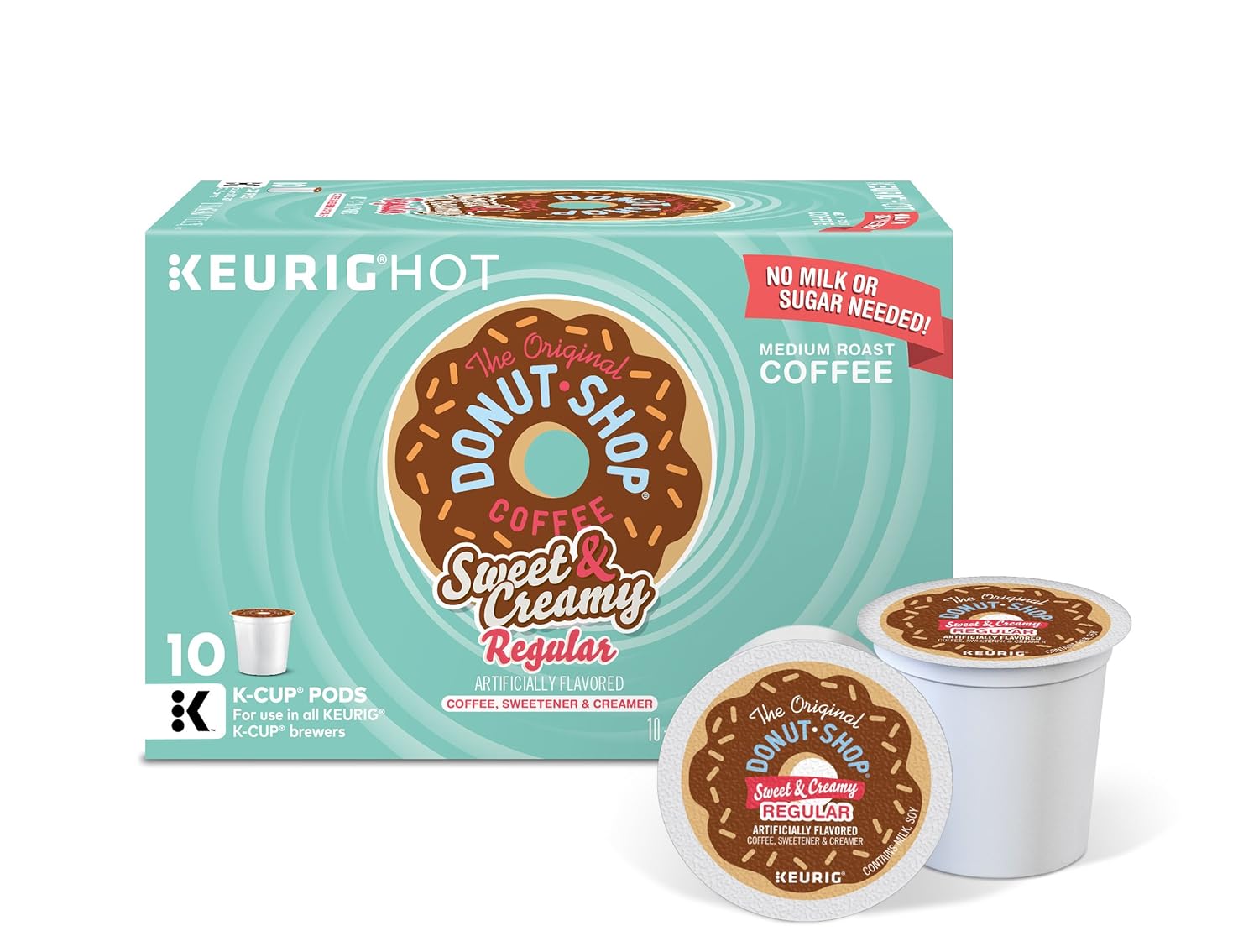The Original Donut Shop Sweet And Creamy Regular Coffee Keurig KCups