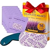 DoSensePro Steam Eye Mask - 16 Pack Lavender Self-Heating Warm Compress for Dry Eyes, Puffy Eyes Relief, Cornea Care, and Relaxation – Soothing & Comfortable Heated Eye Pads