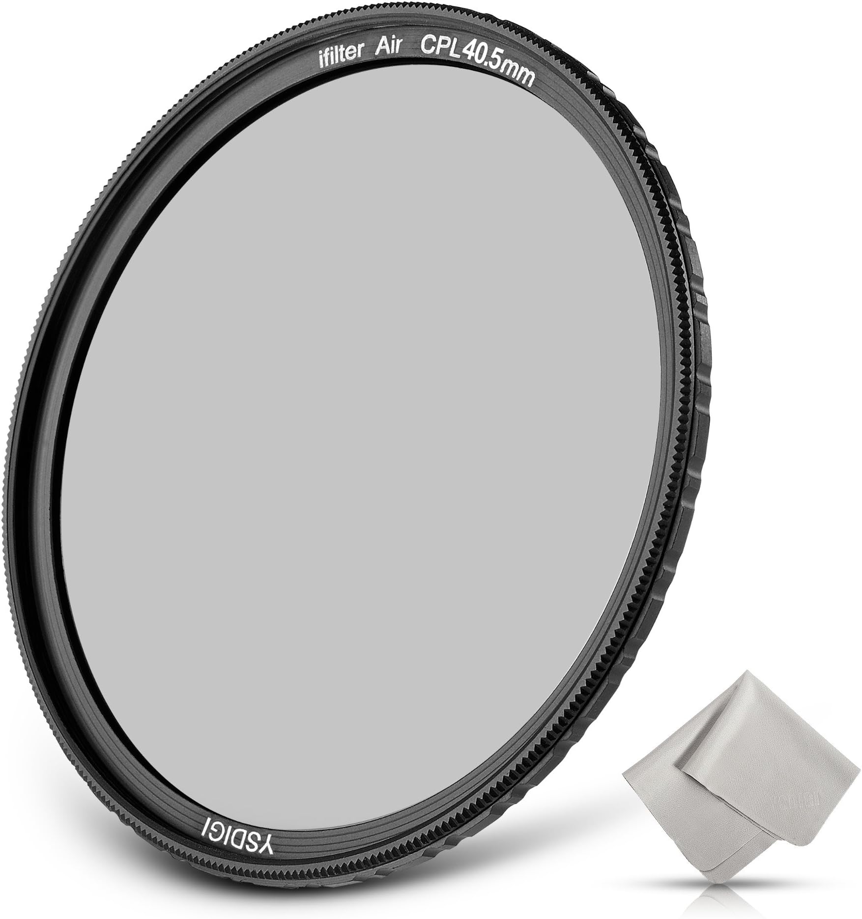 YSDIGI Ultra-Slim 40.5mm Circular Polarizer Filter, CPL Protection Lens Filter with Lens Cloth, Multi-Coated, High Definition Schott B270 Glass, Nano Coatings, HD CPL Filter for Outdoor Photography.