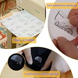 New brothread 6PCS A4 Sticky Water Soluble Embroidery Stabilizer view 3