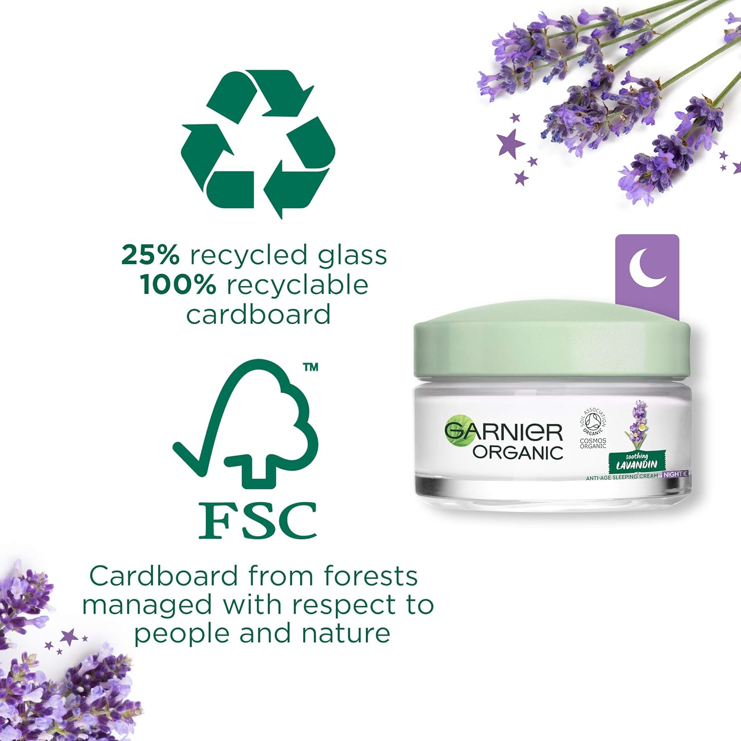 garnier lavender night cream