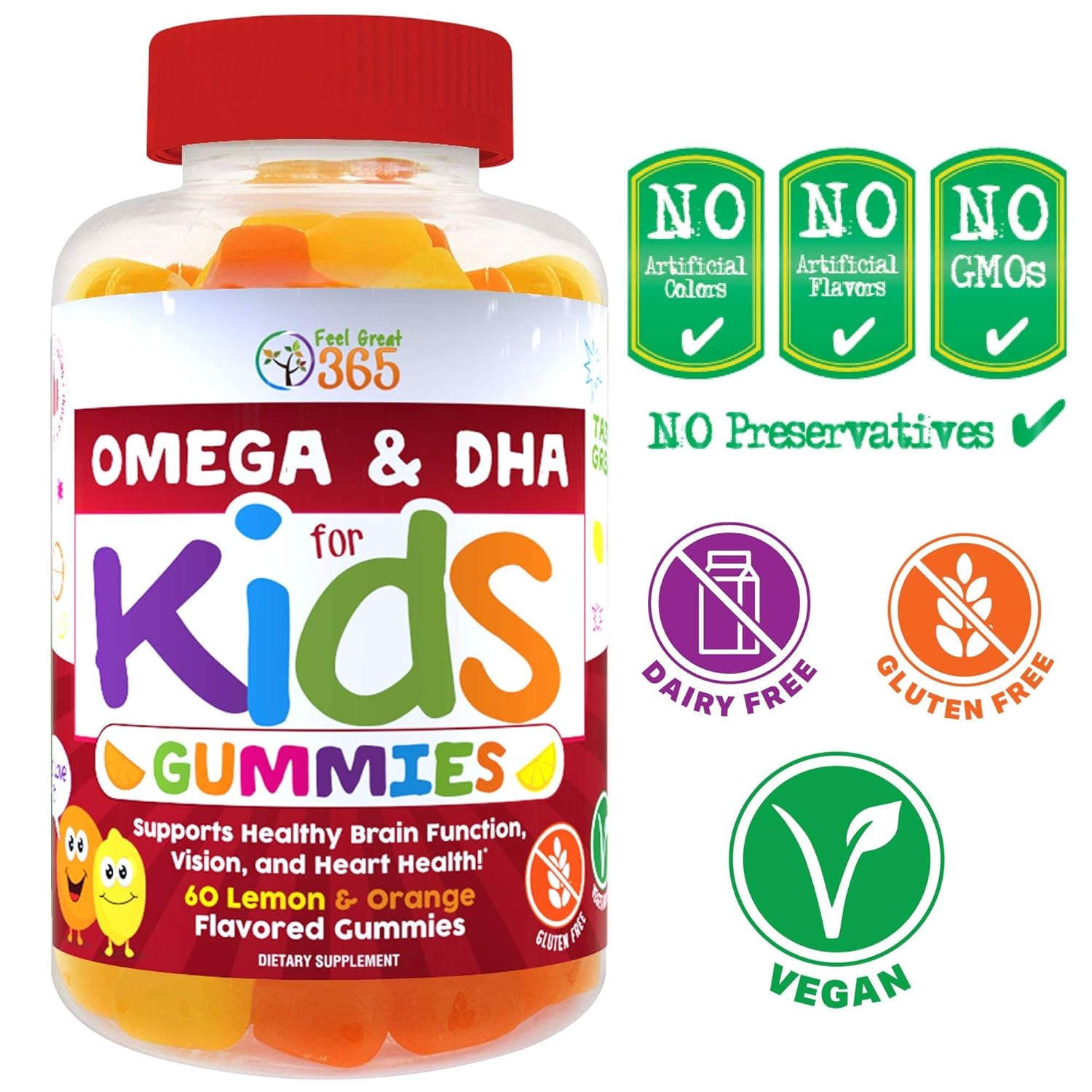 Complete Daily Gummy Multivitamin for Kids by Feel Great 365 (45