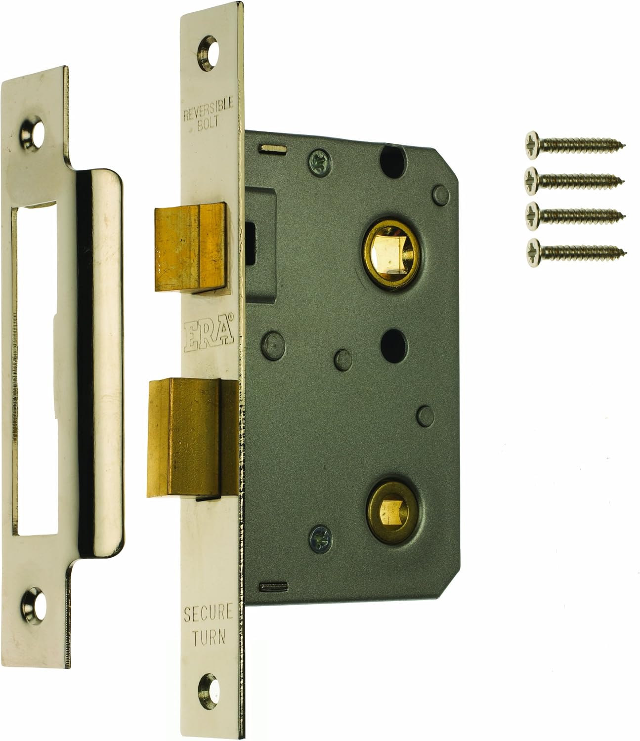 Era 243-61 2.5-inch/ 64mm Bathroom Sashlock - Chrome Effect