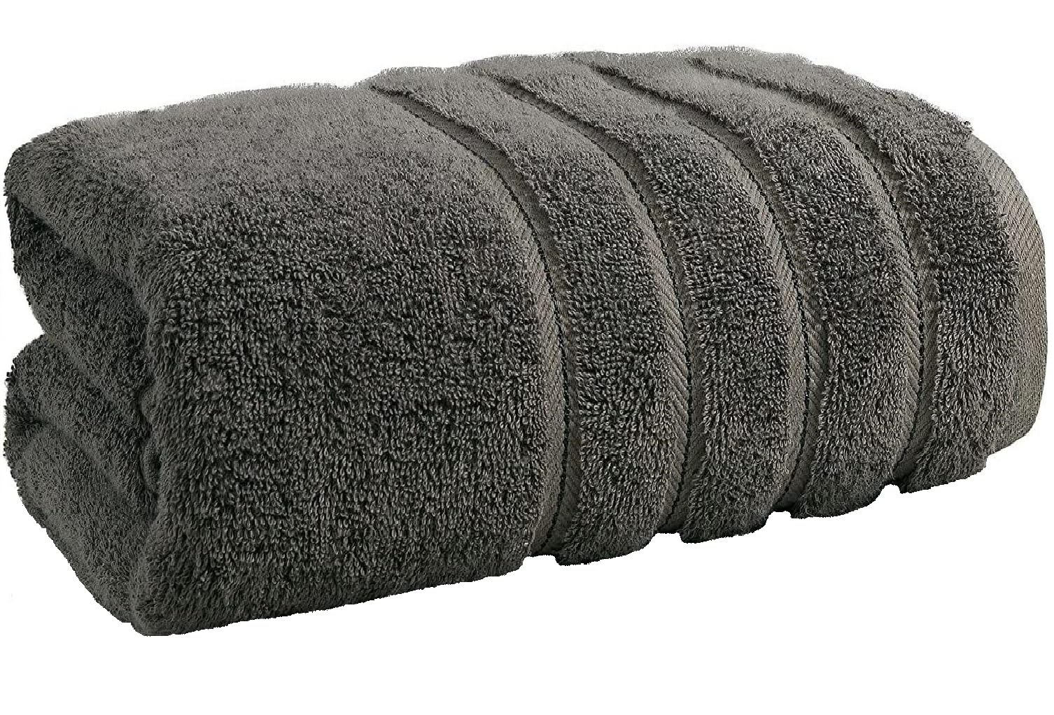TEXTILESY Extra Large Super Bath Sheets (150 x 200 cm-600GSM) Massive/Huge/Mega Towels 100% Rich Cotton XXXL Towels Highly Absorbent Body Warp Beach Towel (Charcoal Grey)