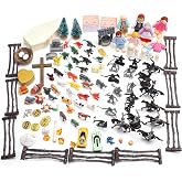 Soulchen Sand Tray Therapy Kit, 123 Miniatures Starter Set, Portable | Religion Nature Fantasy Animals, Psychological Therapy Counseling, Portable Sand Tray for Emotional Expression Workshops