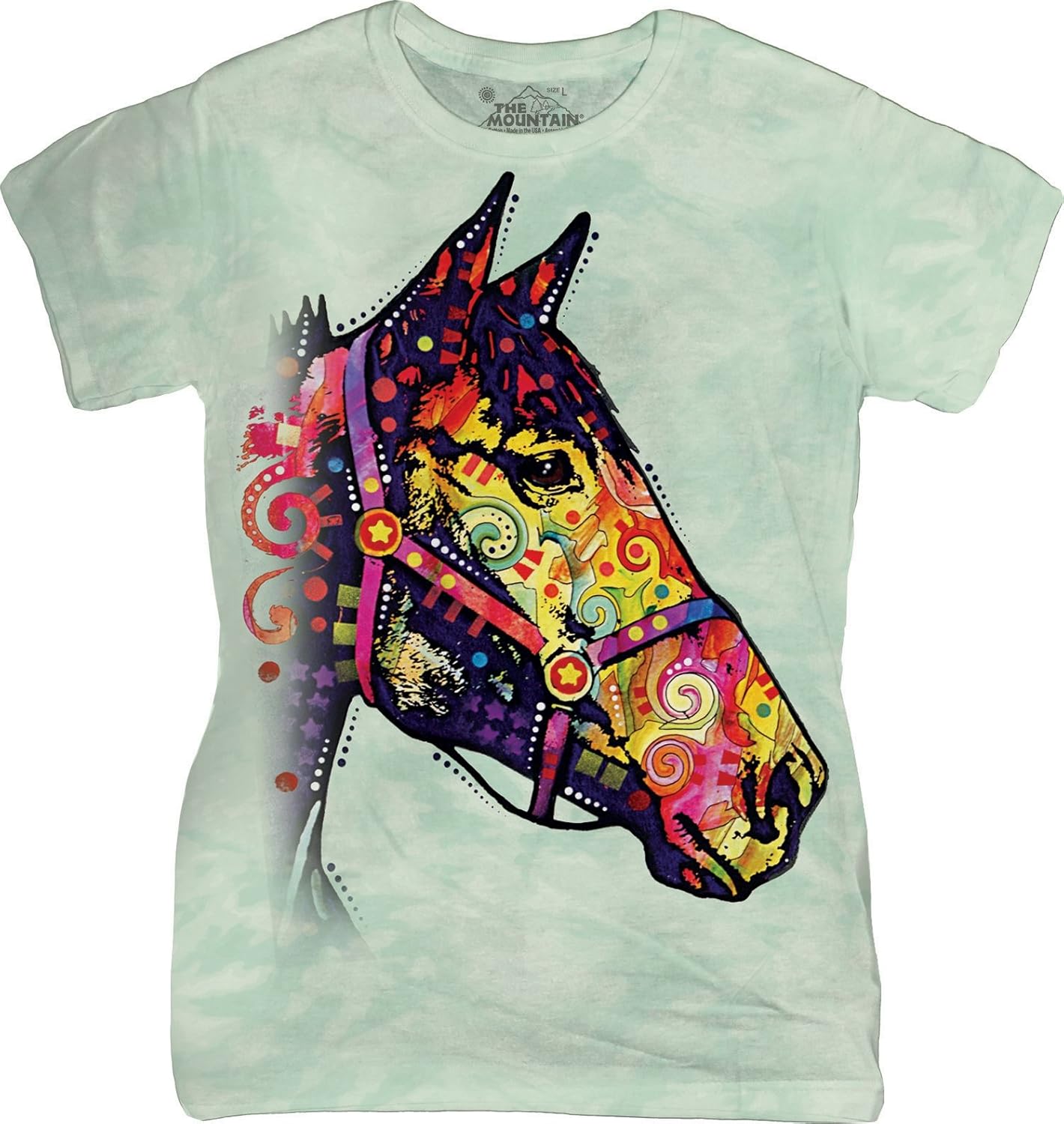 The Mountain Junior's Funky Horse Graphic TShirt, Green, XLarge