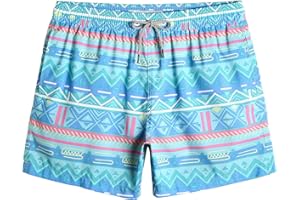 maamgic Mens Swim Trunks 5" Quick Dry Beach Shorts Bathing Suits with Mesh Lining Pockets