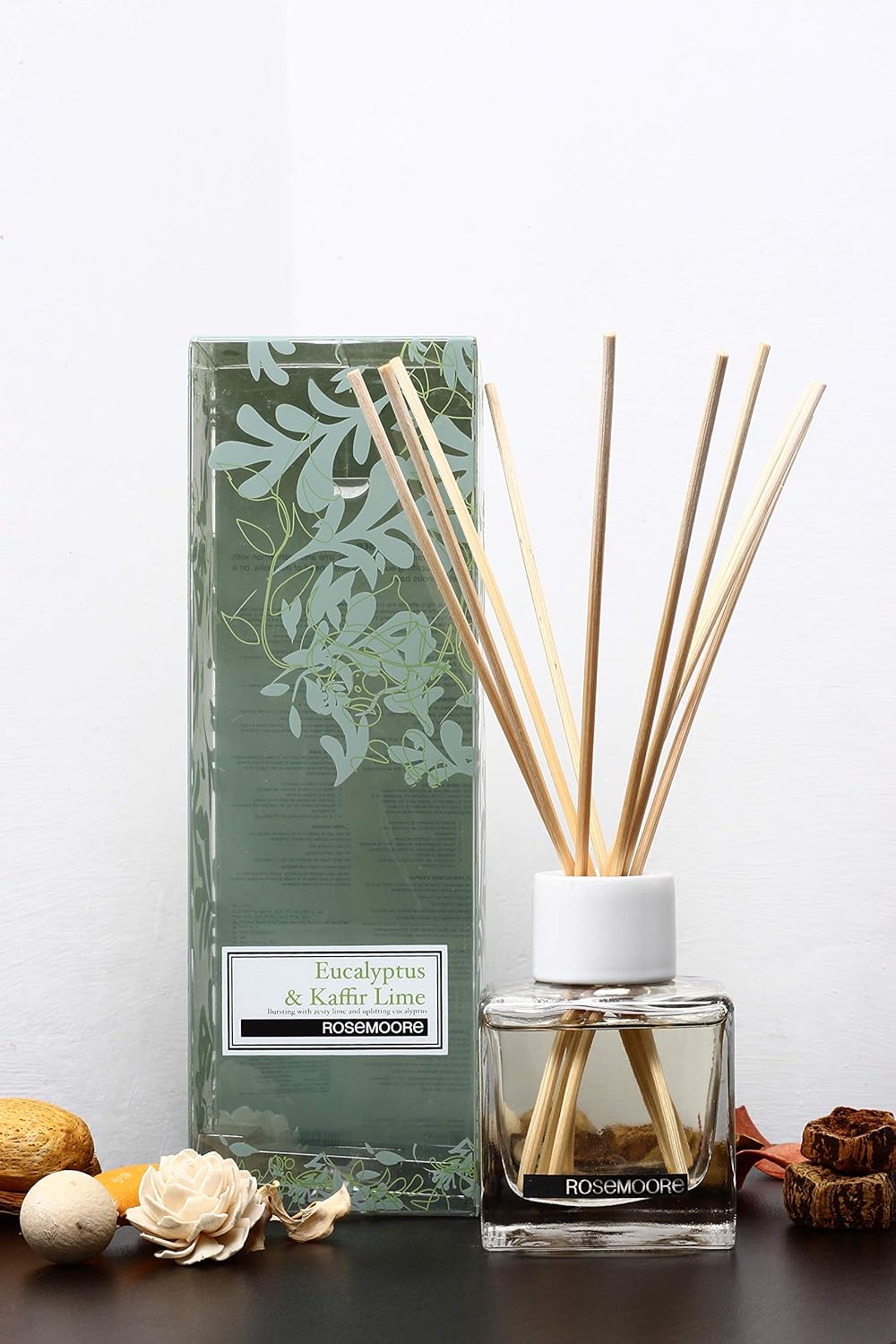 Rosemoore Green Eucalyptus & Kaffir Lime Scented Reed Diffuser for