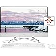 HP 24-inch All-in-One Desktop Computer, AMD Athlon Silver 3050U Processor, 8 GB RAM, 256 GB SSD, Windows 10 Home (24-dd0010, White)