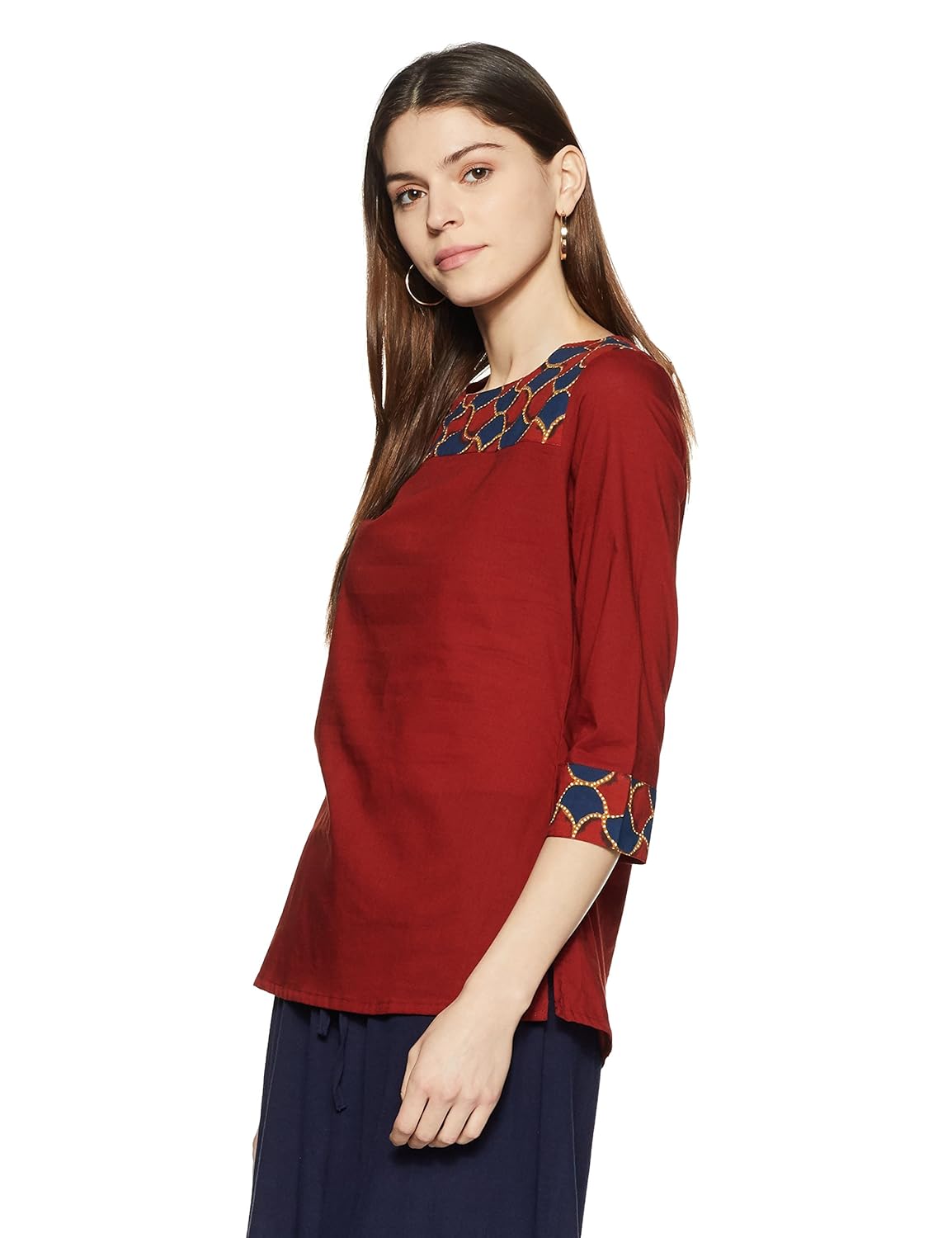 amazon brand- myx women's straight cotton kurta