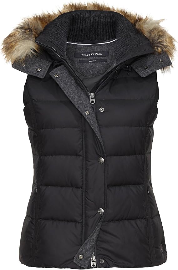 Marc O'Polo Damen 408032972019 Weste, Schwarz (Black 990), 36 Amazon