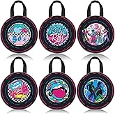 Sweetude 24 Pcs Rock and Roll Party Favors Bags 50s Vinyl Records Non-woven Reusable Goodie Gift Bags with Handles for 1950s 