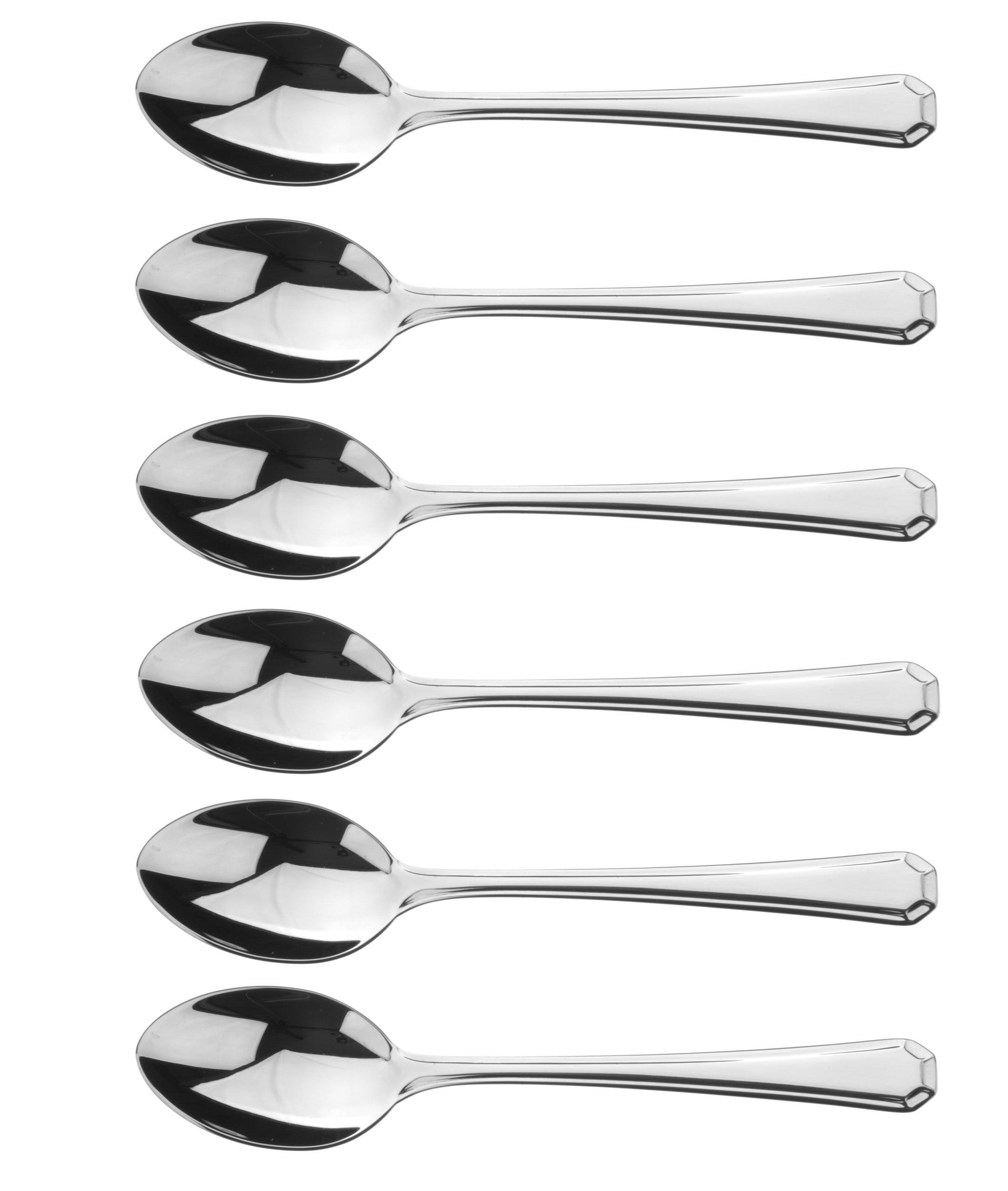 Arthur Price Classic Grecian Tea Spoons, Box of 6, Silver