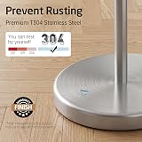 KES Free Standing Toilet Roll Holder with Weighted Base Brushed Stainless view 5