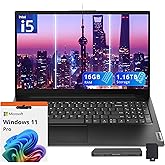Lenovo V15 G4 15.6" FHD Business Laptop, Intel i5-13420H, 16GB RAM, 1.16TB Storage (1TB SSD+160GB Docking Station Set), ‎Intel UHD Graphics, Num Pad, HD Camera, Wi-Fi 6, Fast Charge, Win 11 Pro, Black