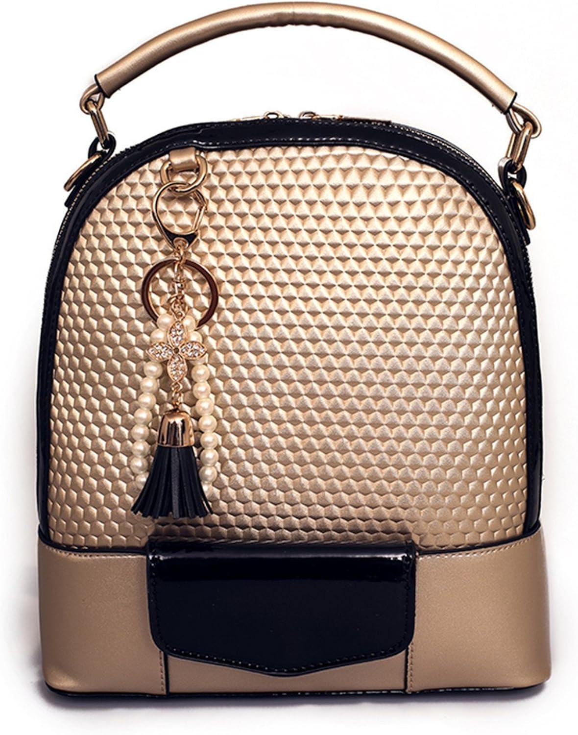 B dressy Women Leather Backpack Women Double Shoulder Bags