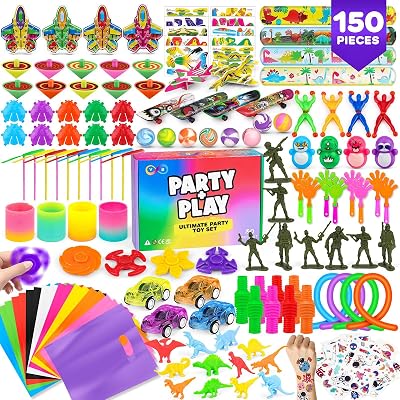 V B Party + Play Party Bag Fillers 150pc Assorted Fidget Toys Stickers