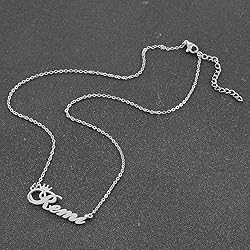 Custom Silver Name Necklace Personalized for