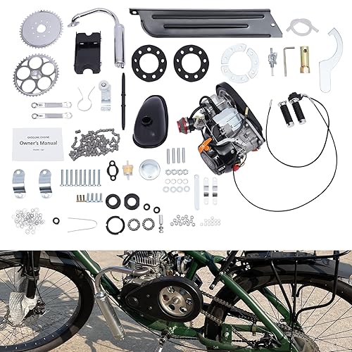 Rosyouth 100CC 4-Stroke Bicycle Engine Kit, Bicycle Gasoline