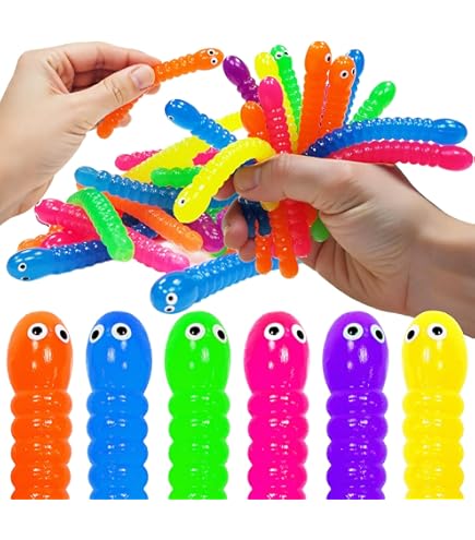 50 PCS Stretchy Fidget Toys Colorful Stretchy Seychelles