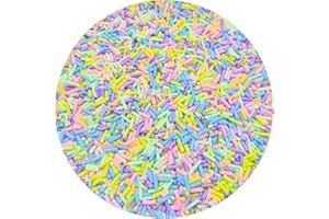 Mulutoo 100g Resin Fake Sprinkles Fake Candy Sprinkles Clay Sprinkles Polymer Sprinkles Polymer Clay Slices for Nail Art DIY Phone Case Crafts (Mixed color-E-29)