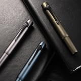 Hong Dian M2 Mini Fountain Pen Black Forest Aluminium Medium Soft Nib view 5