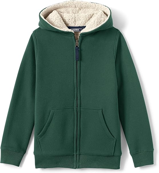 lands end fleece lined hoodie