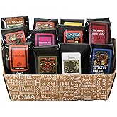 Indulgent Coffee Selection Gift Box | 100% Specialty Arabica Coffee | 12 Sample Bags of Medium Roast Ground Coffee