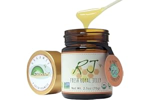 Greenbow Organic Fresh Royal Jelly - 100% USDA Certified Organic, Non-GMO, Halal, Pure, Gluten Free - One of The Most Nutrition Packed - (70g)