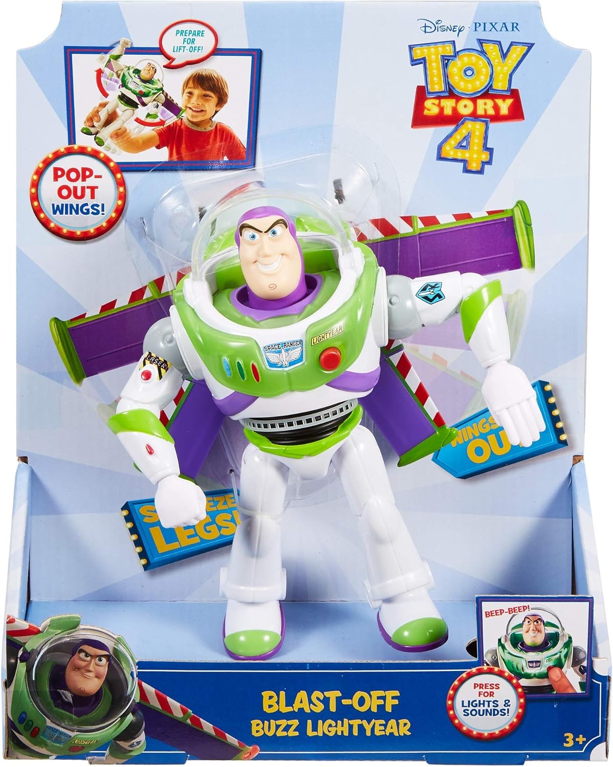 buzz lightyear with pop out wings