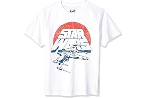Star Wars Vintage Inspired Classic Logo, X-Wing Fighter Boy's T-shirt