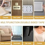 Sibba Double Sided Fabric Tape 0.59 in x 32.8 ft Heavy Duty Yellow view 5