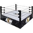 AEW Wrestling Ring Playset - Authentic Unrivaled Action Ring With Flexible Ropes