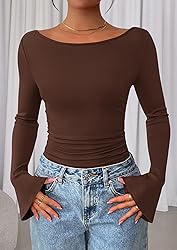 PRETTYGARDEN Women's Long Sleeve Shirts 2025 Fall