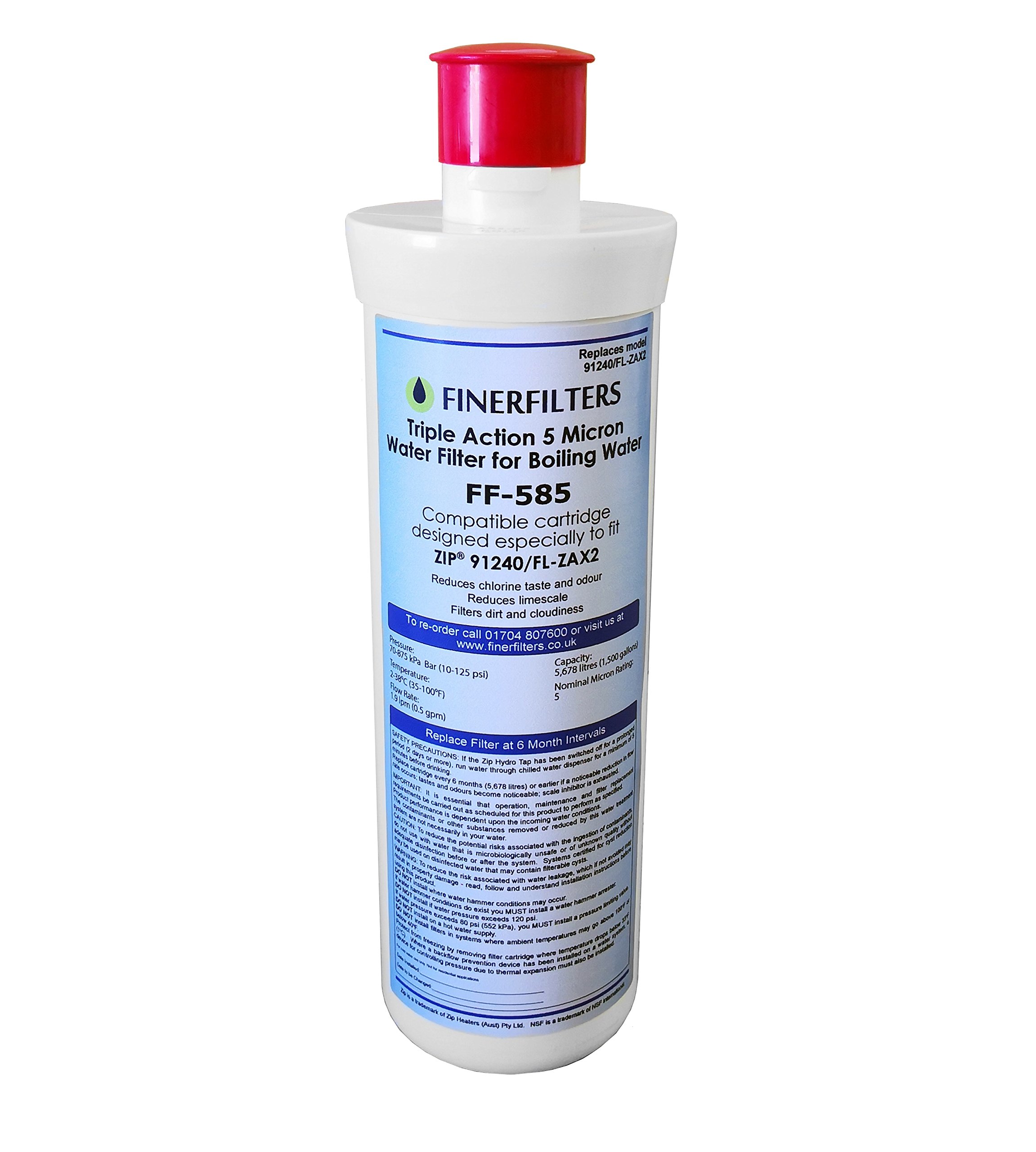 Finerfilters ZAX2 91240 Compatible Water Filter for Boiling Water