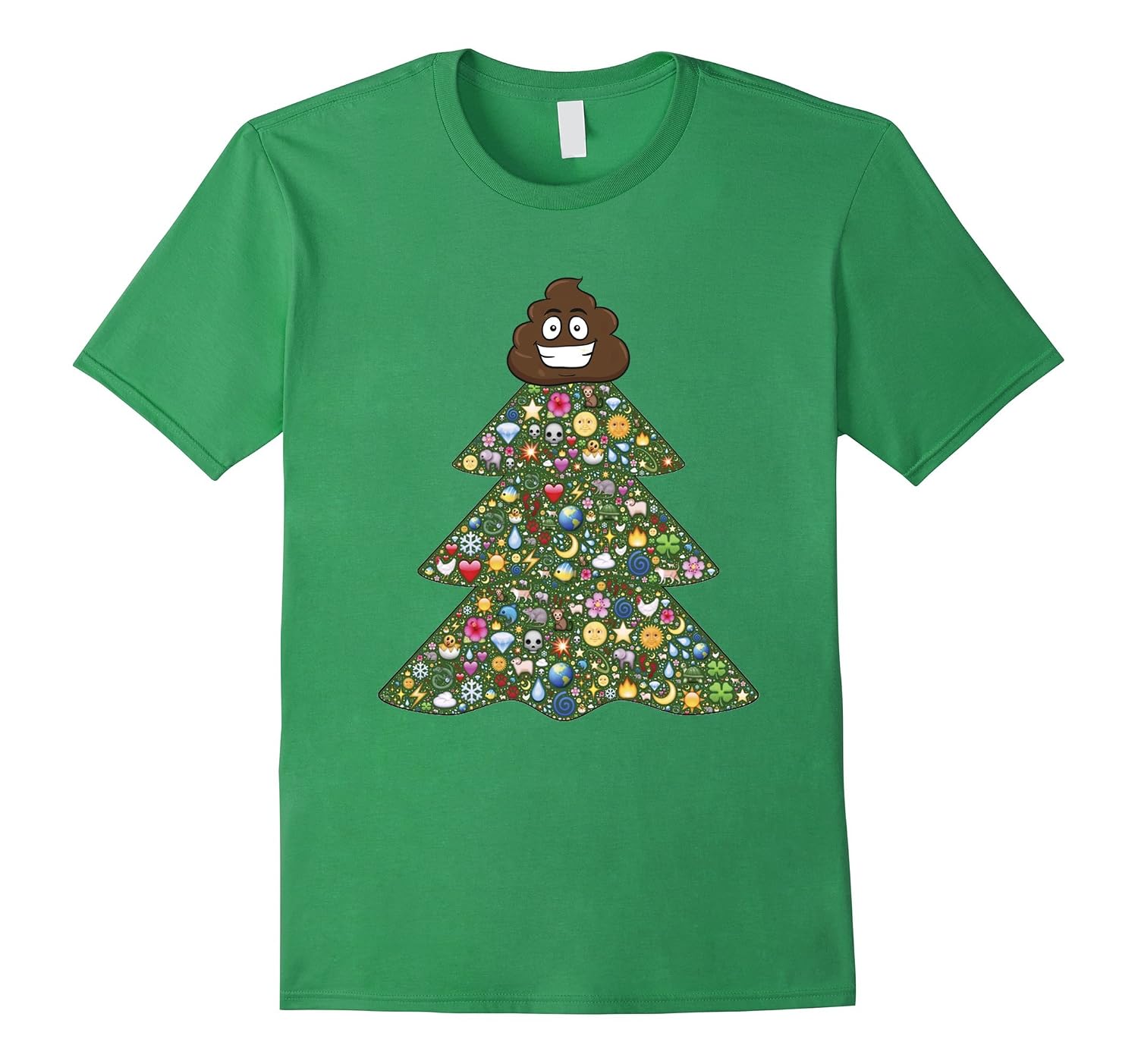 Poop Emoji Fancy Christmas Tree Star T 