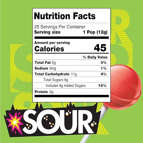 CHUPA CHUPS SOUR LOLLIPOPS, VARIETY PACK, LEMON, STRAWBERY & APPLE FLAVORED, INDIVIDUALLY WRAPPED BULK SOUR CANDY SUCKERS FOR ADULTS & KIDS, BAG OF 25